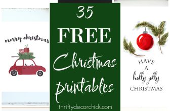 35 FREE Christmas Printables to Deck Your Halls | Thrifty Decor Chick