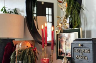 DIY and Adorning Concepts for a Santa Impressed Lobby Show | Thrifty Decor Chick