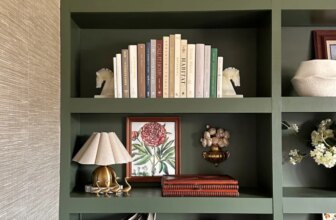 Workplace Makeover Part One: Wallpaper and Paint | Thrifty Decor Chick