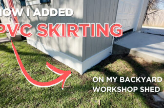 The Finished Workshop Skirting (Using PVC Boards)