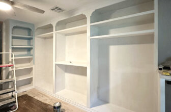 Walk-In Closet Update – Cabinet Progress, Artwork & Lighting Decision, And Flooring Disappointment (Plus, A Self-Control Update)