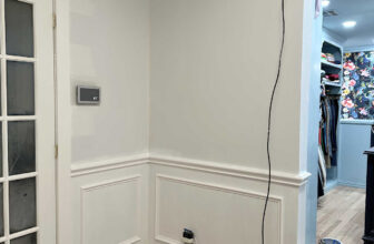 Foyer Trim Is Painted (Plus, A Little “Before” And “Progress” Comparison)