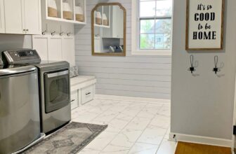 DIY Laundry/Mud Room Refresh {Adding Classic Character} | Thrifty Decor Chick
