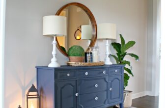 Before and After: Pretty Updates and Smart Storage in Our Foyer | Thrifty Decor Chick