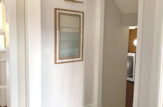 Adding DIY Painted Doors and Trim to Our Small Entry Alcove | Thrifty Decor Chick