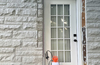 Exterior Bedroom Door Plan: A Trellis Above The Door