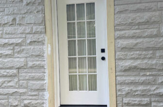 Exterior Bedroom Door Progress – Replacing Hardie Board Trim With Faux DIY Concrete Stones